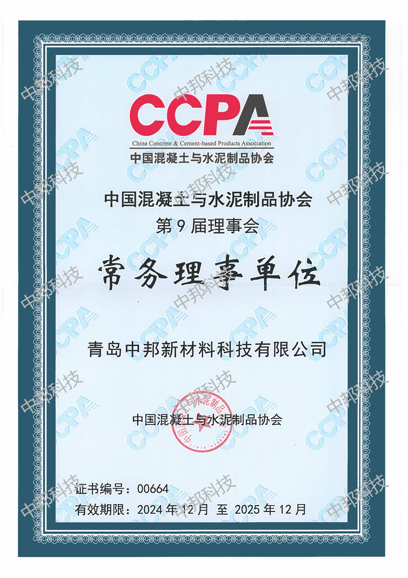 2024年中國混凝土與水泥協會常務理事