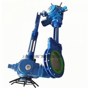 電動刀閘閥PZ973-16 DN350，DN400排渣、處理顆