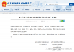 關于印發《山東省城鄉建設領域碳達峰實施方案》的通知